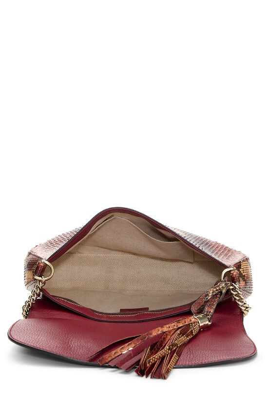 Multicolor Python Soho Chain Flap Crossbody - image 6