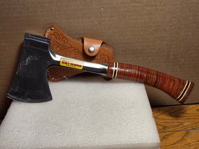 Vintage Estwing Sportsman s Axe Hatchet E24A w/Estwing No. 1 Leather Sheath NICE