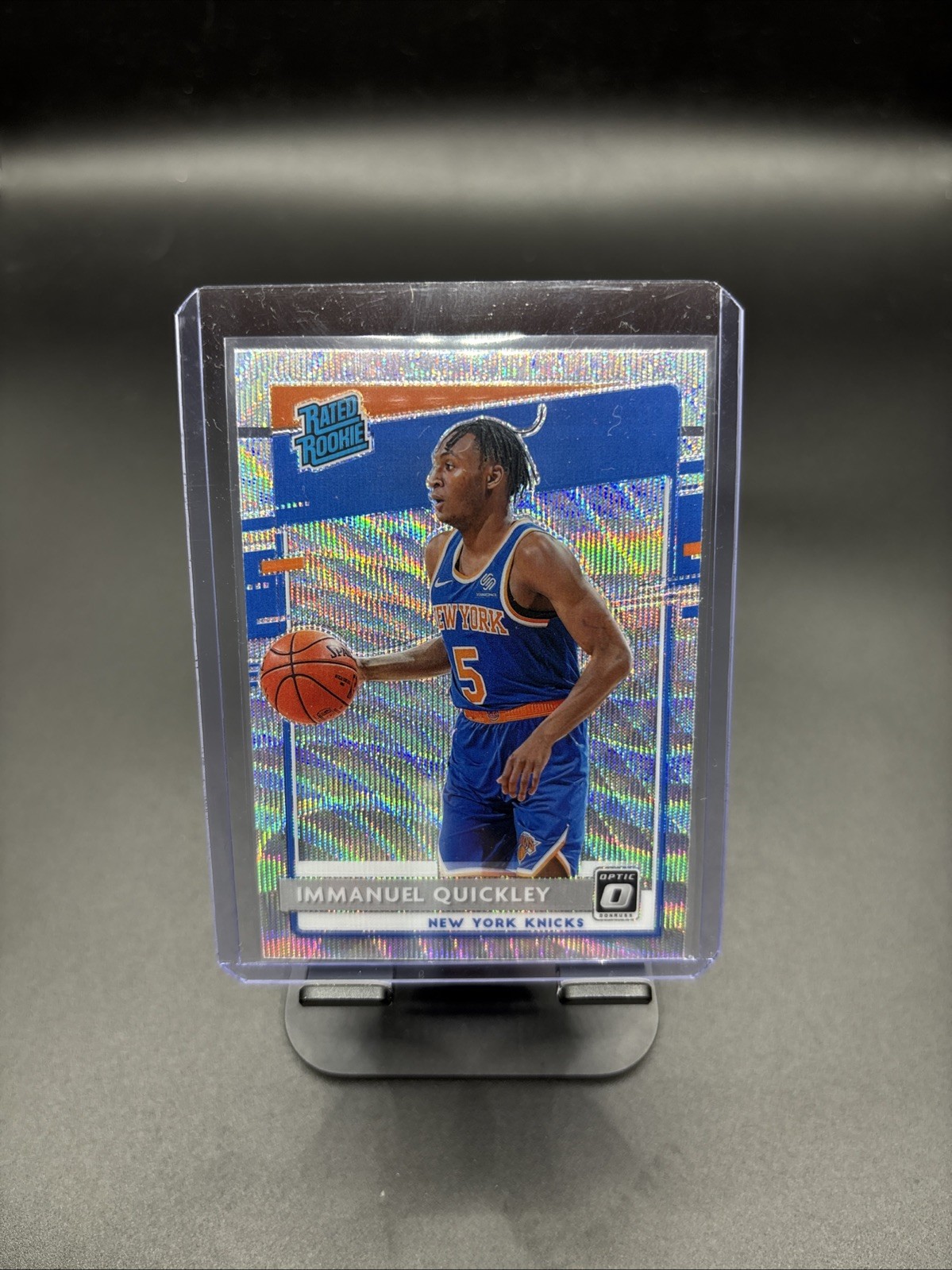 2020-21 Panini Donruss Optic - Rated Rookie Immanuel Quickley #175 Wave Prizm...