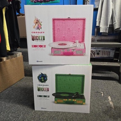 Crosley Wicked For Good Glinda & Elphaba turntable SET OF 2 Record StoreDay TOTE