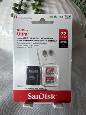 Sandisk Ultra microSDHC UHA-12X 32GB Micro SD Card W/ Adapter