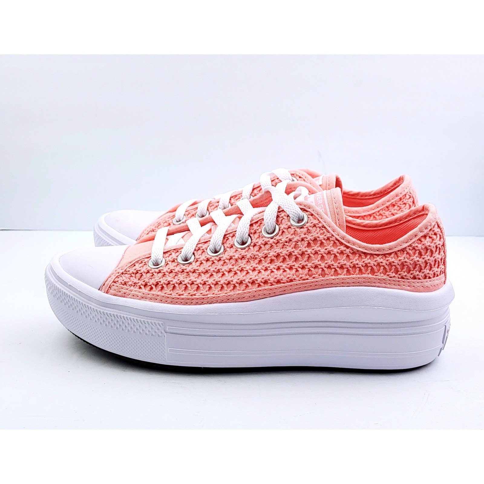 NWOT Converse Chuck Taylor All-Star Peach Crochet Low-Top Sneaker - Size 6 thumbnail 6