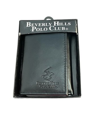Beverly Hills Polo Club Men s Black Trifold Wallet