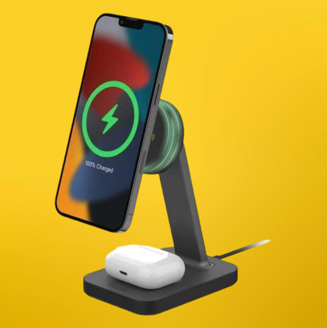 ZAGG mophie Snap+ 15W charging stand & Pad with UK Adapter, Qi-Enabled devices