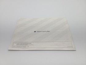 Official SEGA Saturn Model 1 One System Console Instruction Manual OEM