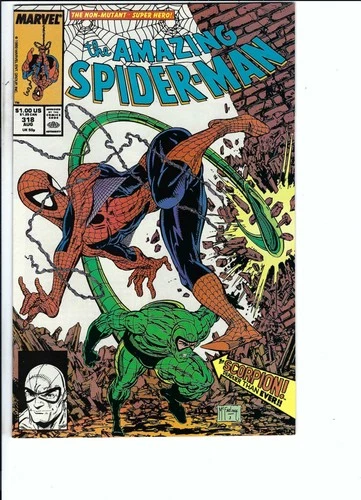 Amazing Spider-Man #318 McFarlane Scorpion Chameleon (Aug 1989 Marvel) Near Mint