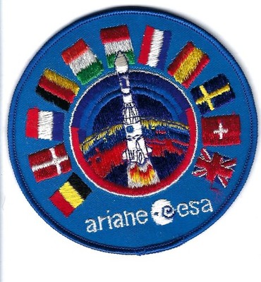 PATCH NASA EUROPEAN SPACE AGENCY ESA ARIANE PROGRAM   JP-18