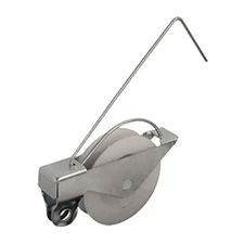 Wire Spring Tension Roller Assembly 1-1/4" Nylon Grooved Wheel (Pair)