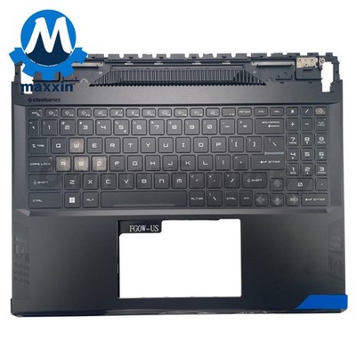 New Upper Case Palmrest W/RGB Backlit For MSI GE68 MS-15M1 MS-15M2 Black
