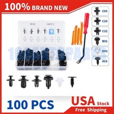 For Hyundai 105pcs Bumper Clips Fender Trim Push Pin Rivet Fastener Panel Wbox