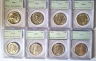 Walking Liberty Half 1941-1947 PDS Short Set PCGS MS64 Old Rattlers