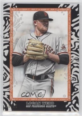 2022 Topps Rip Black Ripped 11/50 Logan Webb #17 qf6