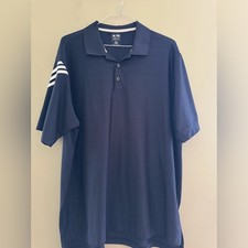 Adidas Climacool golf polo men's size 2xl navy short sleeved shirt