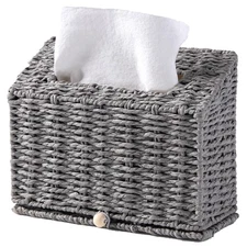Hand Towel Box Cover, Designed for Kleenex Disposable Hand Towels, Paper Rope...