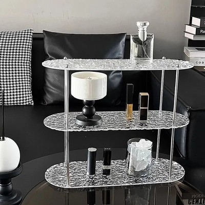   2-3 Layer Acrylic Desktop Storage Organizer   Modern Multi-Purpose Rack for B