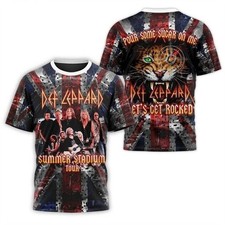 Def Leppard Summer Stadium Tour Let Get Rocked Design 3D T-Shirt PP2803