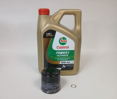 Service Kit Ölwechsel Castrol P1 Ultimate 10W-40 pasend für Honda CBR 600 RR