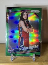 2025 Panini Prizm WNBA #103 Georgia Amoore - Green Prizm (RC) Washington Mystics
