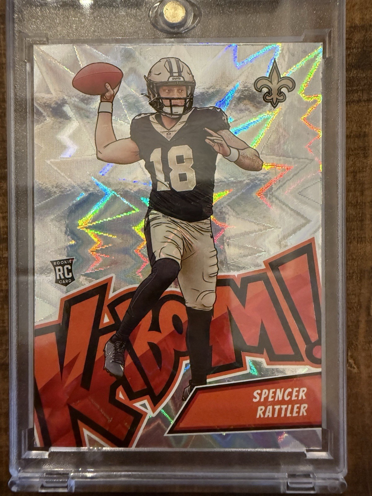 2024 Panini Absolute Spencer Rattler Kaboom Vertical #11 RC SSP Saints