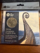 2017 Royal Mint King Canute £5 Brilliant Uncirculated Coin   Sealed five pound