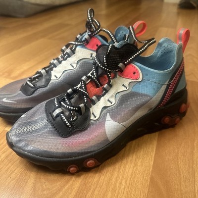 Nike React Element 87 7.5 Women Pink  Cool Grey Blue Chill