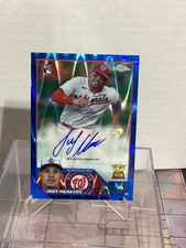 JOEY MENESES 2023 Topps Chrome Blue Refractor AUTO Autograph Rookie RC 133/150