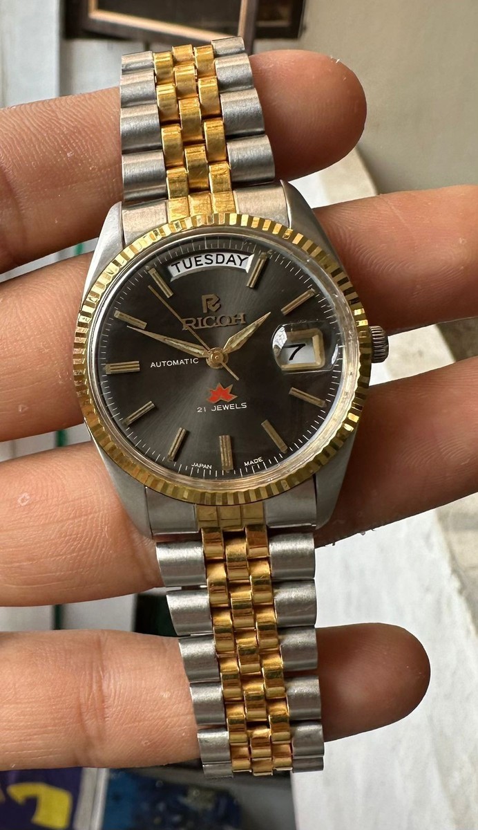 Best Vintage Ricoh Automatic 21j Puch Botton Men's Watch for