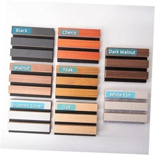  Wood Slat Acoustic Panels for Stylish Decor and 6 * 4.7 inch 6 Samples Pack