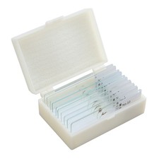 10 PCS/Set Microscope Slide Preparation Kit Glass Specimen Slides