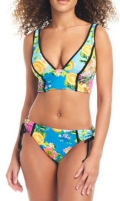 Bar III Tropial Two Piece Swim Size XS Summer Spritz Bikini Multi NWT