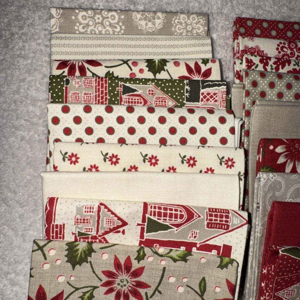 Petites Maisons De Noël by French General for Moda 26 Fat Quarter Bundle - Image 4 of 4