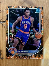 RARE🔥 2025-26 Topps OG Anunoby BCV-63 Bowman Chrome 3/3 Fire Refractor