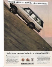 Original 1987  Range Rover vintage print ad