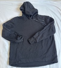 Ted Baker Black Salara Hoodie Sweatshirt Satin Lined Pockets Small