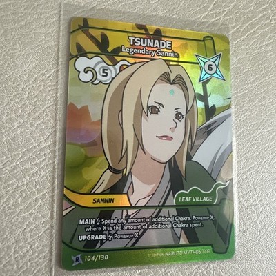 Naruto mythos tcg TSUNADE Legendary Sannin R 104/130 1 Ed Holo
