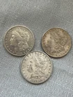 Lot of 3 Morgan Silver Dollars - 1881 O, 1878 S, 1889 O - Pristine condition