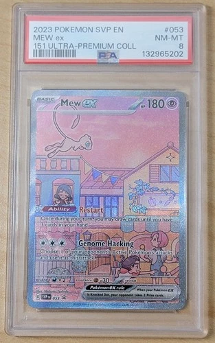 Mew ex PROMO 151 ULTRA 2023 Pokemon #053 - Scarlet & Violet - PSA 8 NEAR MINT!!