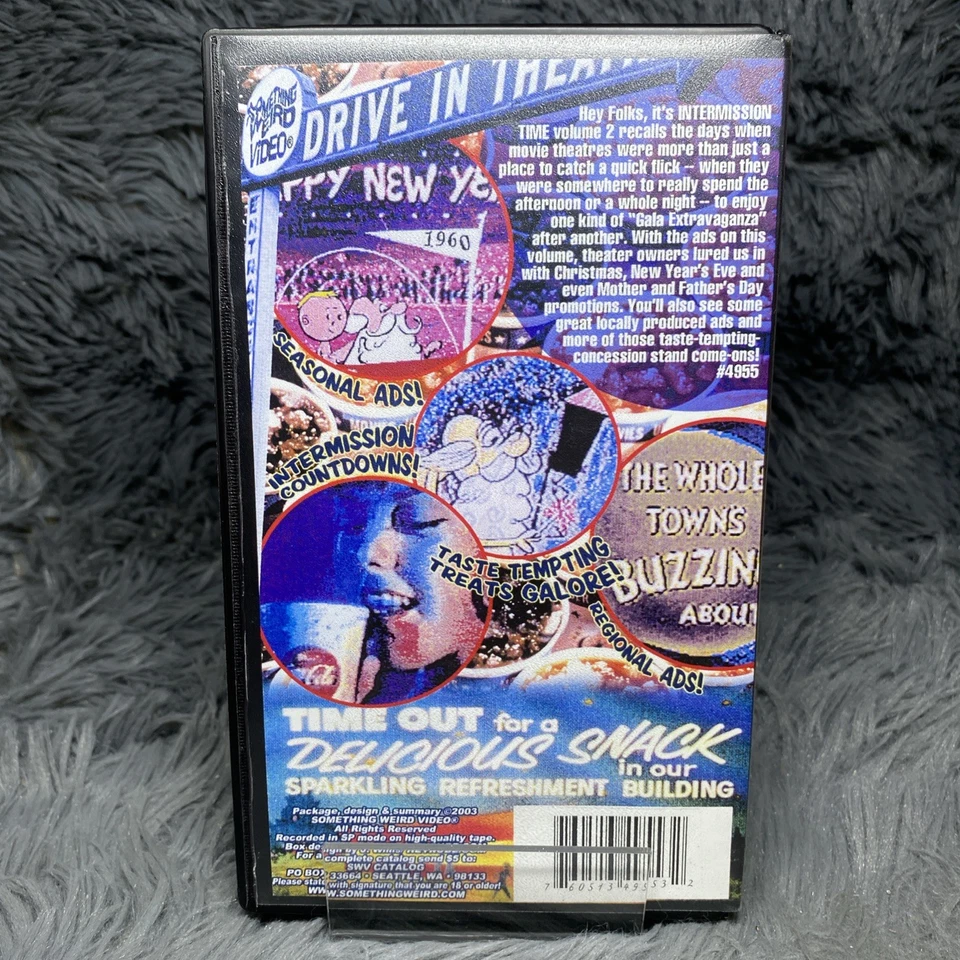 Hey Folks! It’s Intermission Time! Vol. 2 VHS Tape Something Weird Video SMV - Image 4 of 4