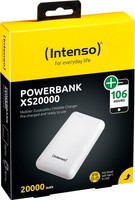 Intenso Akku-Powerbank „XS20000“ – 20.000 Mah, Weiß, USB-A / Micro-Usb / USB-C