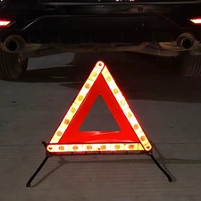 360 Reflective Emergency Triangle, Foldable Car Safety Sign Regulatory Com