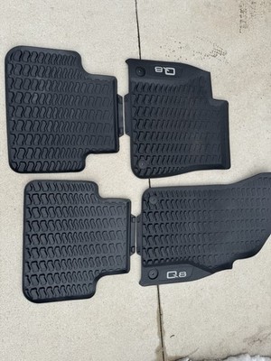 Original Audi Q8 SQ8 (2018 - 2024 ) All weather Rubber Floor Mats Carpets OEM