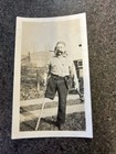 Man Dressed as Peg Leg Pirate Wielding Pistol and Mace 1945 Photograph — photo 1