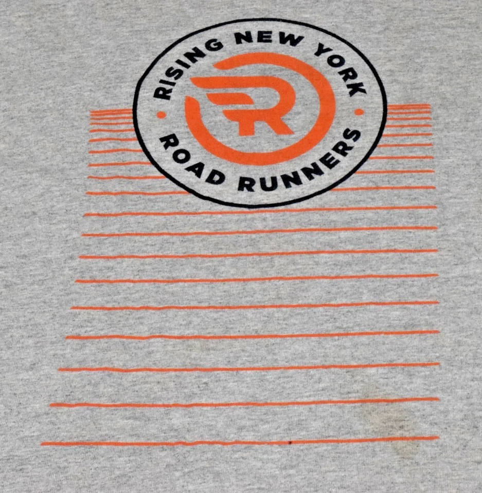 Camiseta Niños Gildan Talla Juvenil M Rising New York Roadrunners Gris Algodón Foto 4 de 4