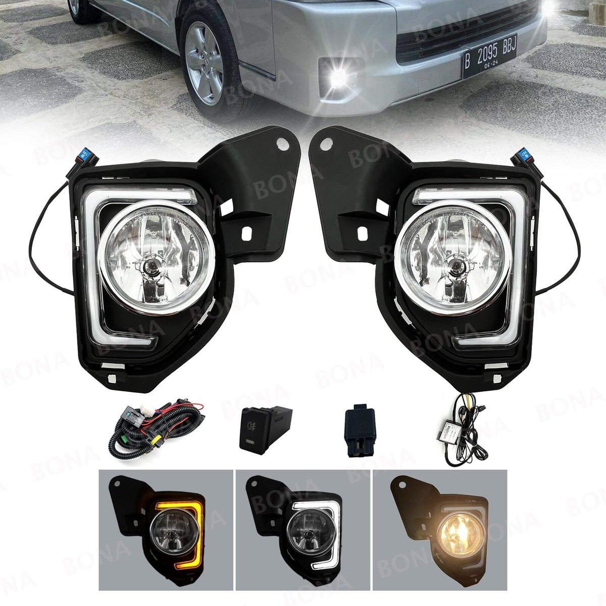 パーツ Toyota Hiace front bumper light TRD s-l400.jpg