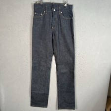1999 Helmut Lang Overdyed Classic Cut Denim Jeans Size 26 Blue Made In Italy