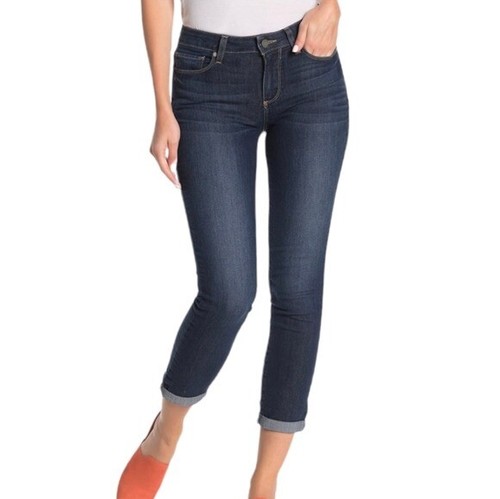 Dark Wash Rolled Cuff Skinny Jeans Size 