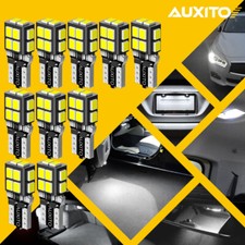10x Auxito White 168 194 W5w T10 Led Dome Ceiling Light Bulb Super Bright Canbus
