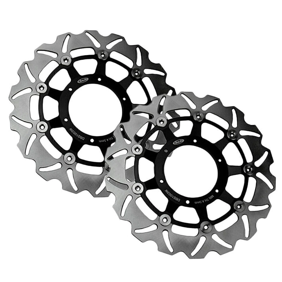 Front Rear Brake Disc Rotors Steel for Honda CBR 600 F4i 2001-2006 Motorcycle Foto 3 de 4