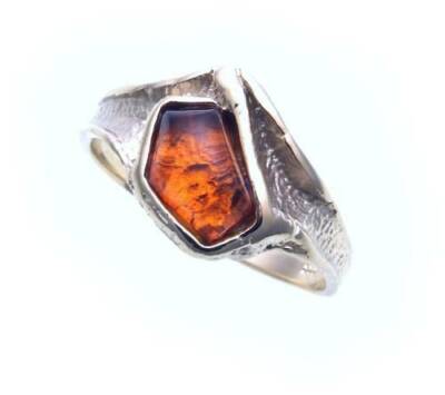 Ladies ring real amber a d Baltic Sea real silver 925 sterling silver women 8545