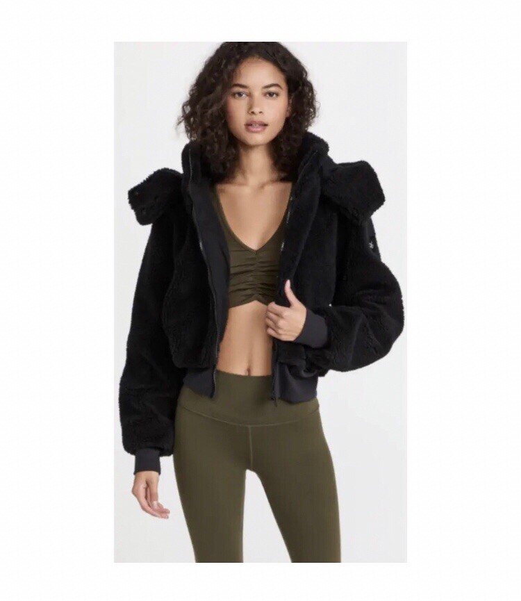 Alo Yoga Foxy Sherpa Jacket Black S | eBay